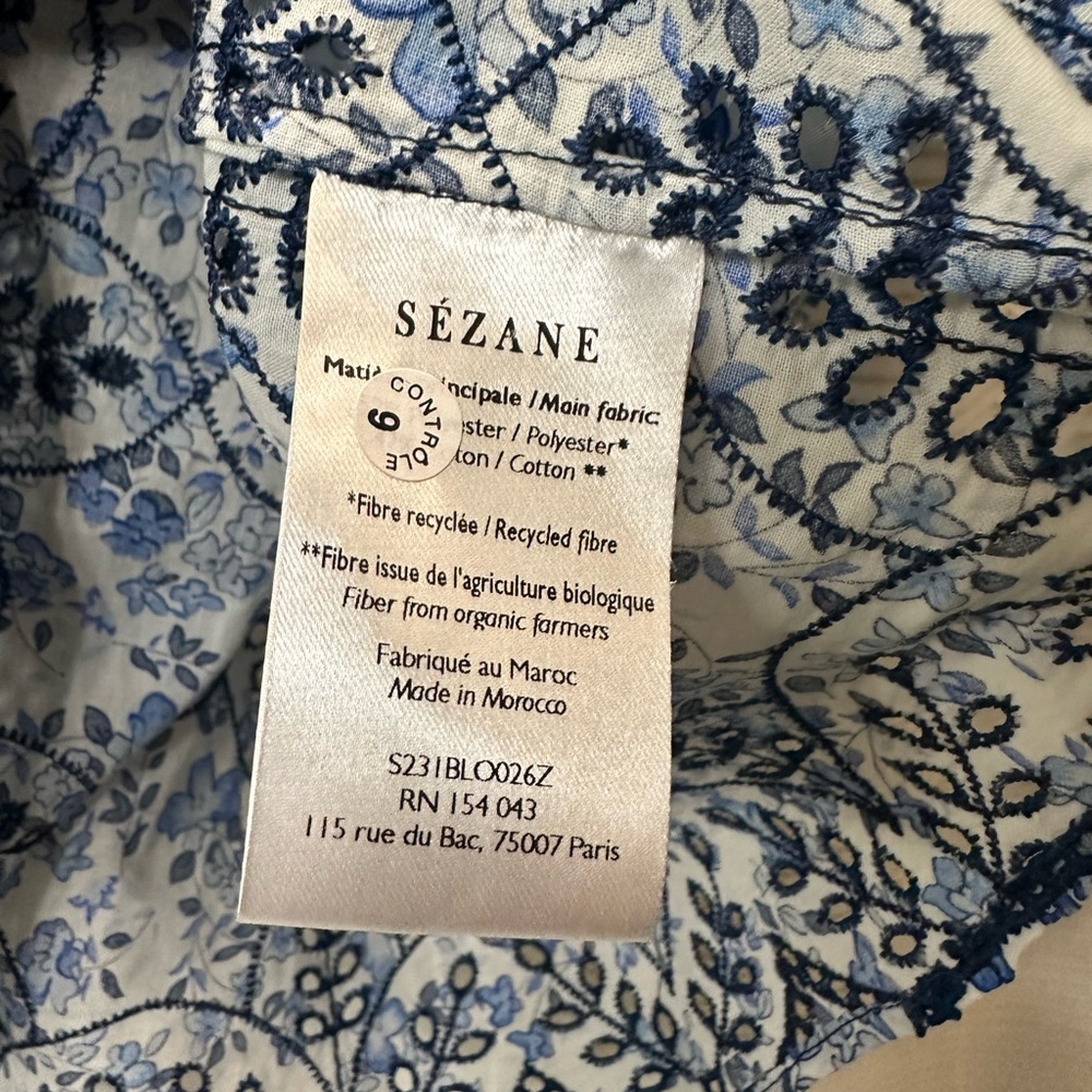 Sézane Leilani Off-Shoulder Blouse 40 (8) - Picture 5 of 11